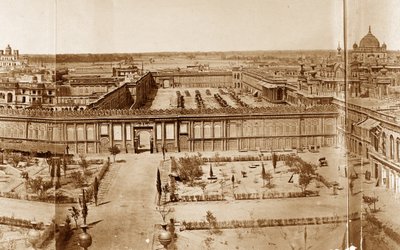 Panoramic View of the Courtyards of the Residency, Lucknow by Felice Beato